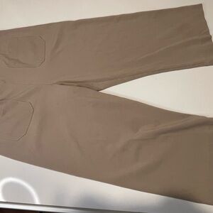 High-Rise Cropped Pants in Taupe